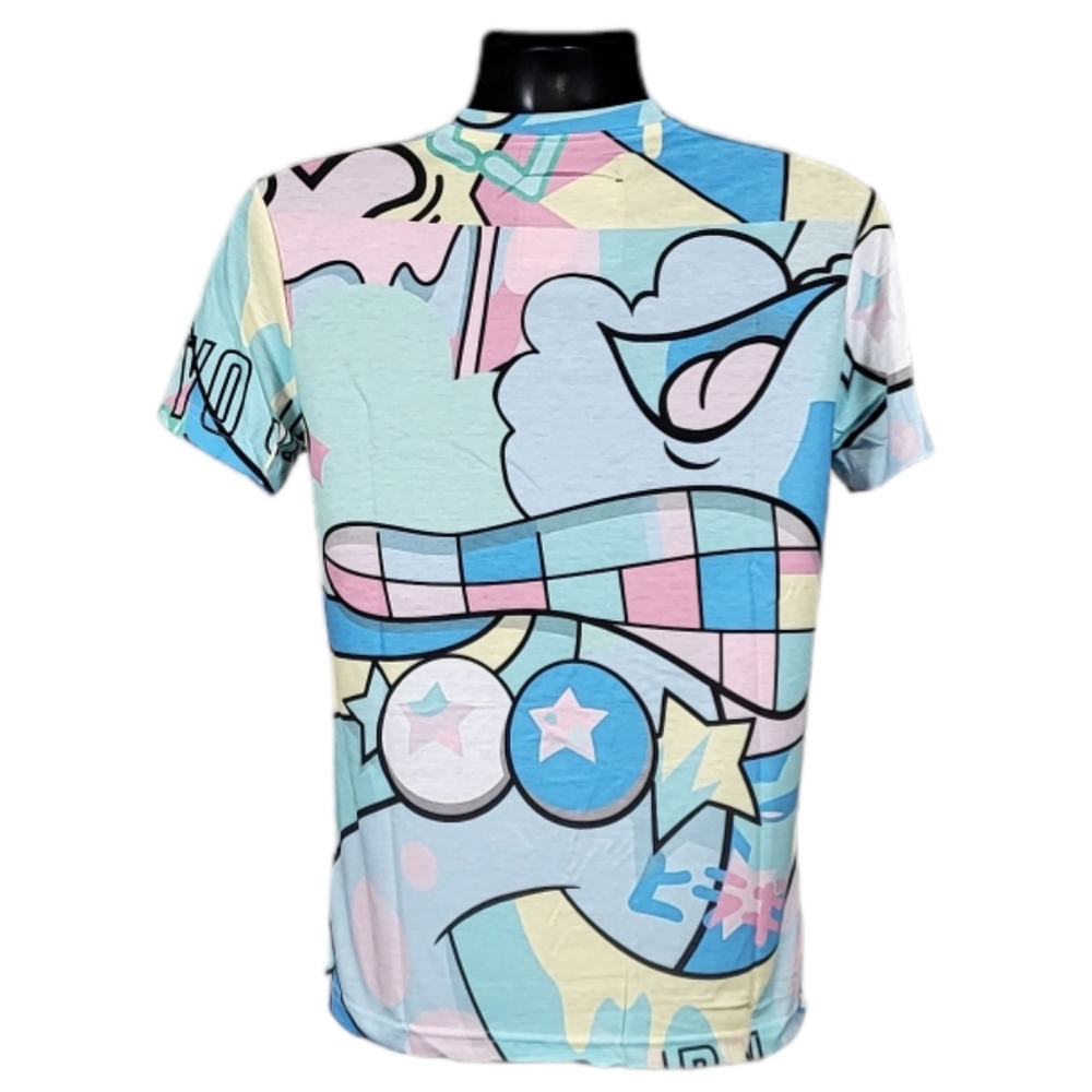 Reason Clothing World Allover Print Graphic Tee New with Tag - Picture 2 of 3